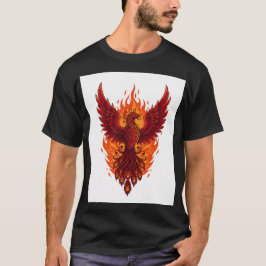 Majestic Phoenix Flammendesign | Bold Vector Art T-Shirt