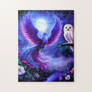 Majestic Phoenix im Mitternachtgarten mit Owl Puzzle