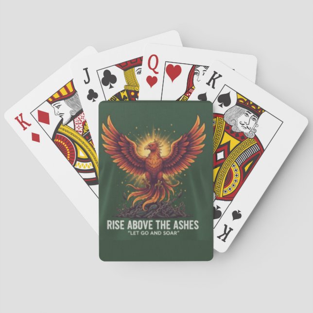 Majestic Phoenix Rising: Motivational Resilience  Spielkarten (Rückseite)