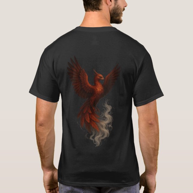 Majestic Phoenix Rising T-Shirt (Rückseite)