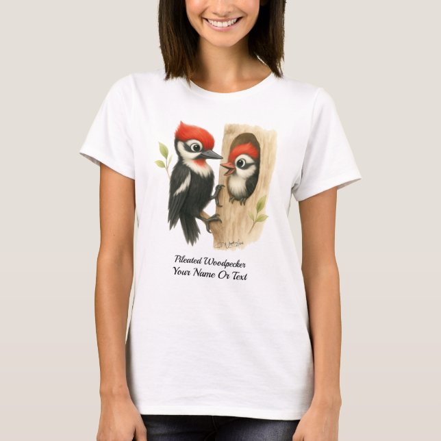 Majestic Pileated Woodpecker T-Shirt (Vorderseite)