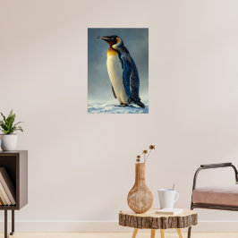 Majestic Pinguin im arktischen Schnee Poster