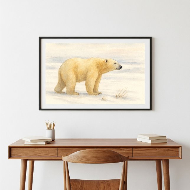 Majestic Polar Bear: Arktische Wildfauna Poster (Von Creator hochgeladen)
