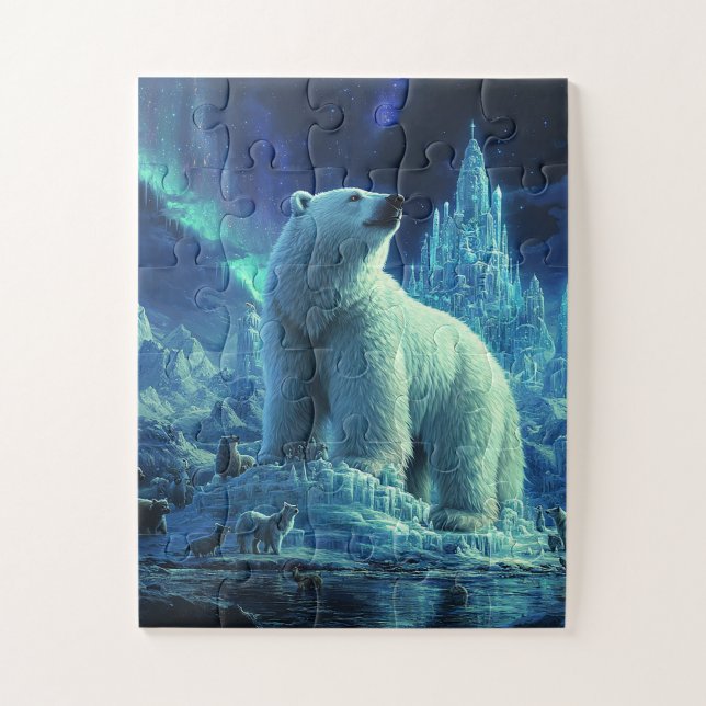 Majestic Polar Bear Puzzle (Vertikal)