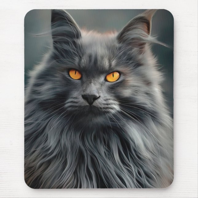 Majestic Portrait Design für lange Haare Mousepad (Vorne)
