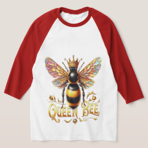 Majestic Queen Bee Illustration mit einer Krone T-Shirt