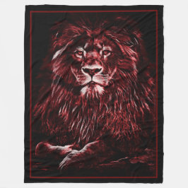 Majestic Red Lion Fleecedecke