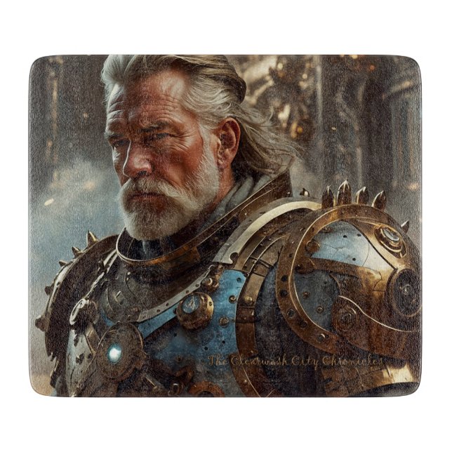 Majestic Regal Steampunk King Cutting Board Schneidebrett (Vorderseite)