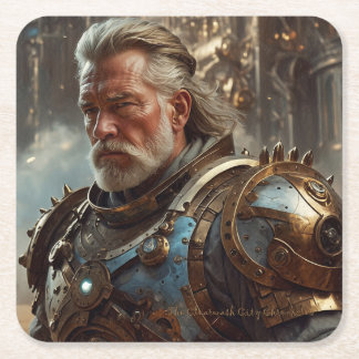 Majestic Regal Steampunk King Paper Untersetzer