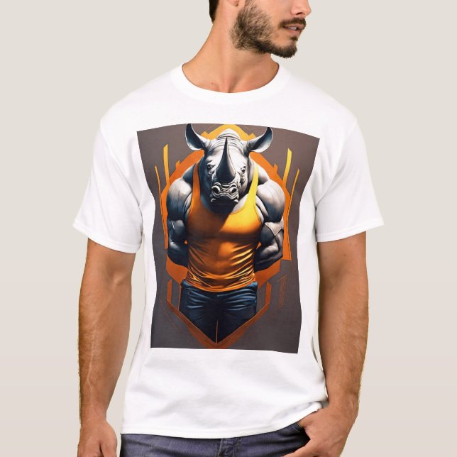 Majestic Rhino im Design des Savanna T - Shirt (Vorderseite)