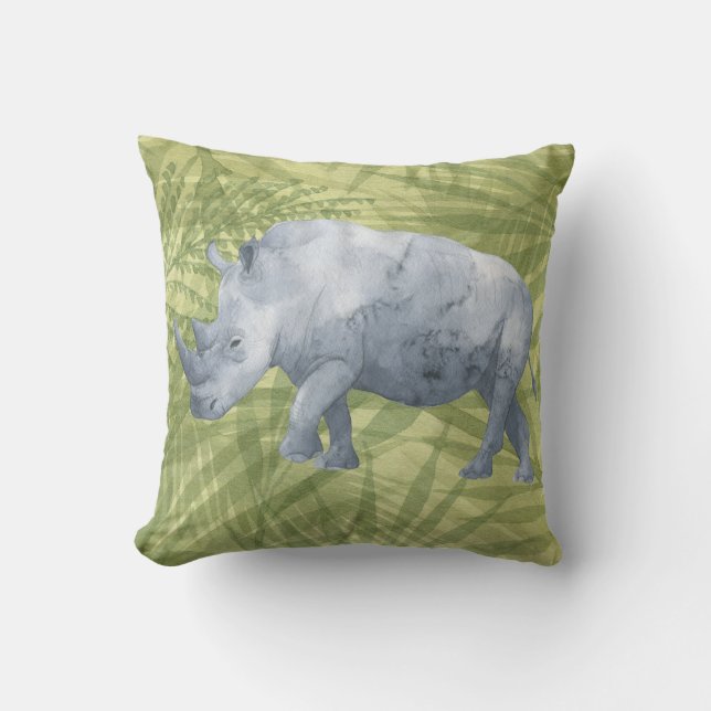 Majestic Rhino Kissen (Vorderseite)
