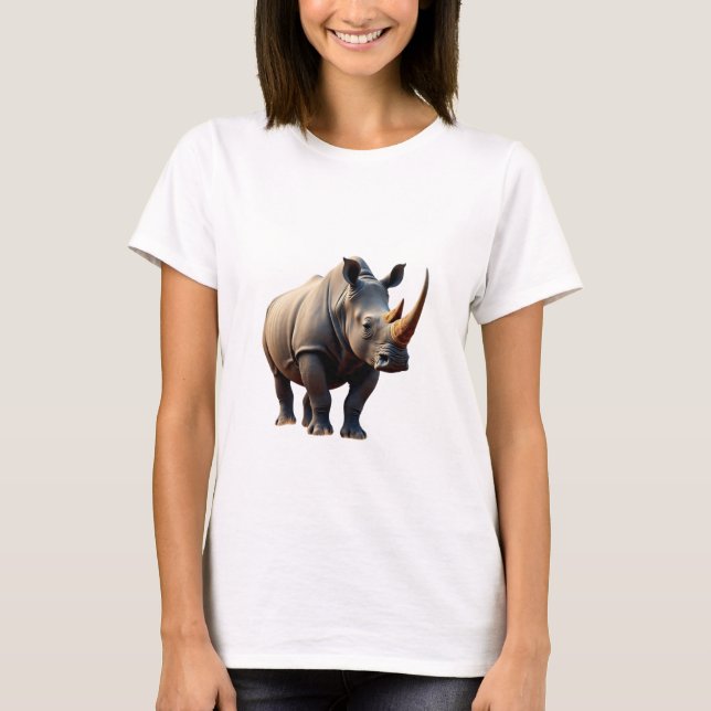 Majestic Rhinoceros Savanna T - Shirt (Vorderseite)
