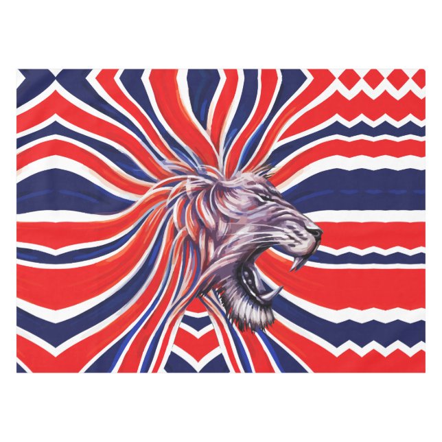 Majestic Roar Tischdecke (Vorderseite (Horizontal))