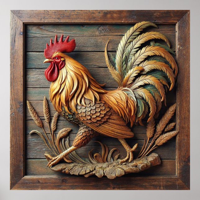 Majestic Rooster Poster (Vorne)