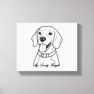 Majestic Rottweiler Dog Art Leinwanddruck