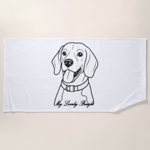 Majestic Rottweiler Dog Art Strandtuch