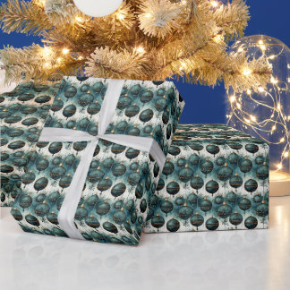 Majestic Ruhe: Grün und Gold Geschenkpapier