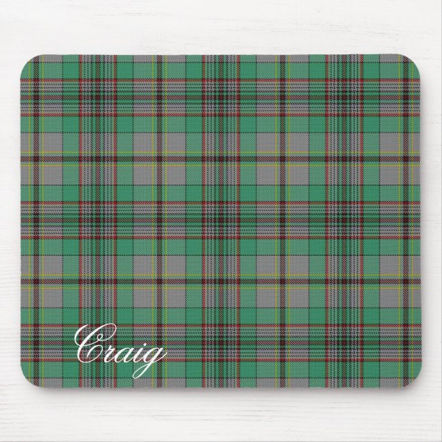 Majestic Scottish Clan Craig Tartan Mousepad (Vorne)
