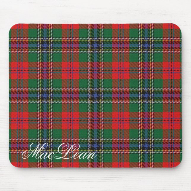 Majestic Scottish Clan MacLean Tartan Mousepad (Vorne)