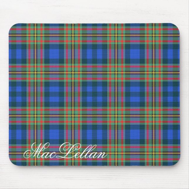 Majestic Scottish Clan MacLellan Tartan Mousepad (Vorne)