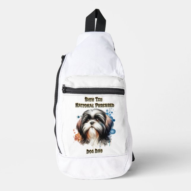 Majestic Shih Tzu: National Purebred Crossbody Bag (Vorderseite)