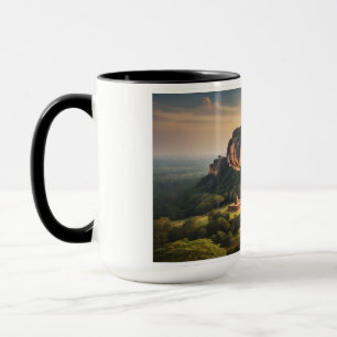 "Majestic Sigiriya: Artistry on a Tasse" Tasse