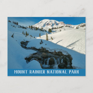 Majestic Snowbound Mt. Rainier Postkarte