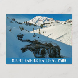 Majestic Snowbound Mt. Rainier Postkarte