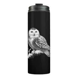 Majestic Snowy Owl durchgeknallt Thermosbecher