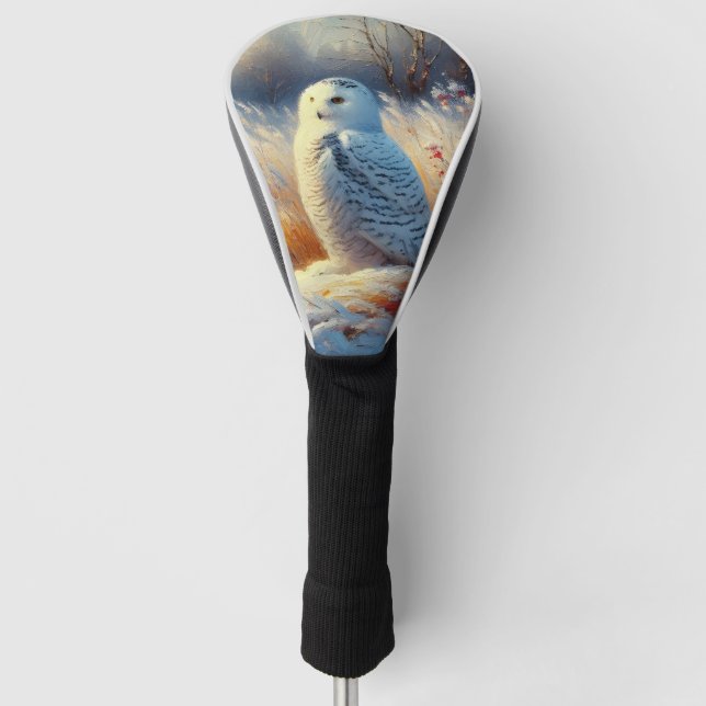 Majestic Snowy Owl in der Wildnis Golf Headcover (Vorderseite)