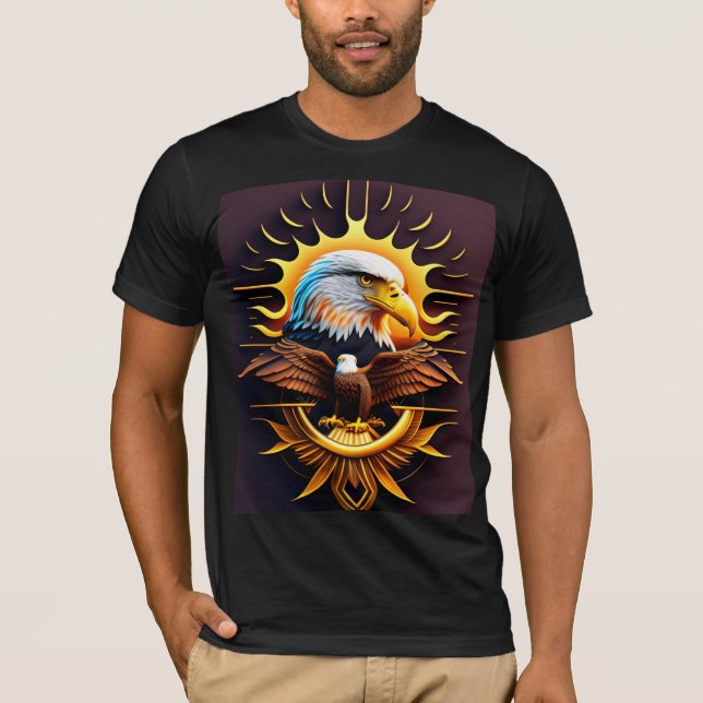 "Majestic Soar" Adler T - Shirt Design. (Vorderseite)