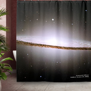 Majestic Sombrero Galaxy Hubble Telescope 2004 Duschvorhang
