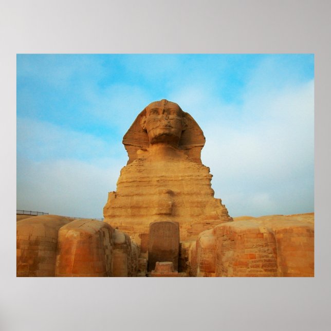 Majestic Sphinx Pyramids Ägyptisches Poster (Vorne)