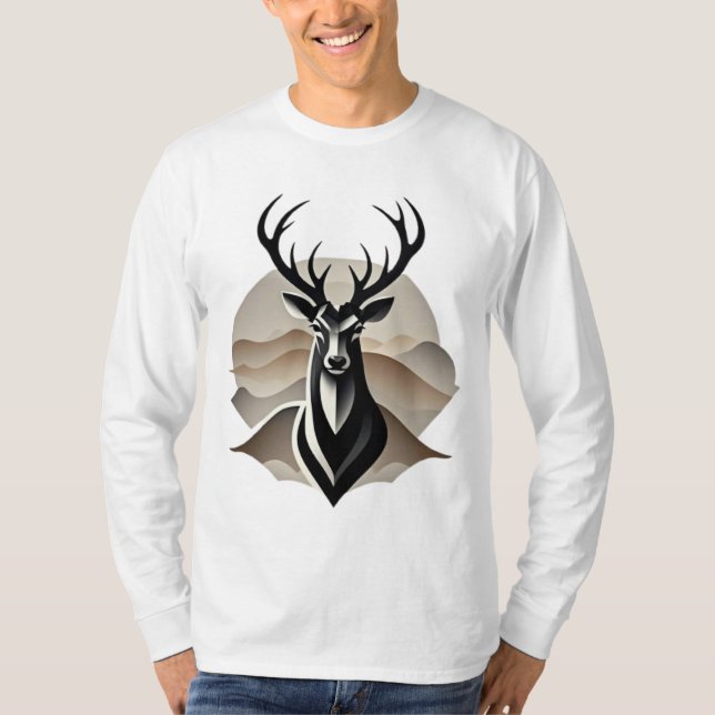 Majestic Stag - Wilder Geist T-Shirt (Vorderseite)