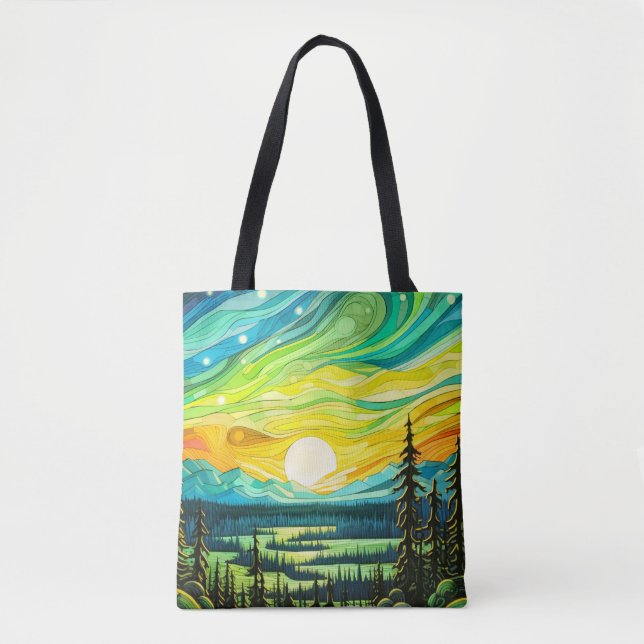 Majestic Sunset Abstrakt Illustration (Vorderseite)