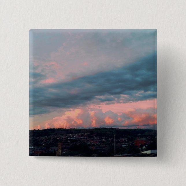 Majestic Sunset in Wales Button (Vorderseite)