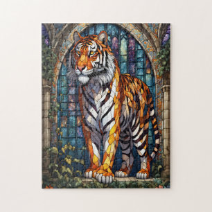 Majestic Tiger aus verkettetem Glas Puzzle