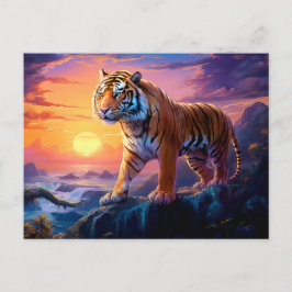Majestic Tiger Chinese Zodiac Artists Postkarte