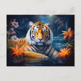 Majestic Tiger Chinese Zodiac Artists Postkarte