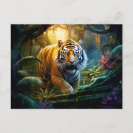 Majestic Tiger Chinese Zodiac Artists Postkarte