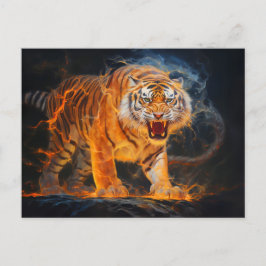 Majestic Tiger Chinese Zodiac Artists Postkarte