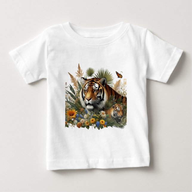 Majestic Tiger Design T - Shirt (Vorderseite)