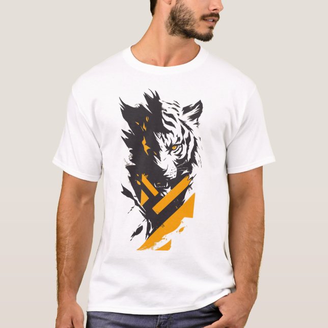Majestic Tiger Graphic T - Shirt - Roar of the Wil (Vorderseite)
