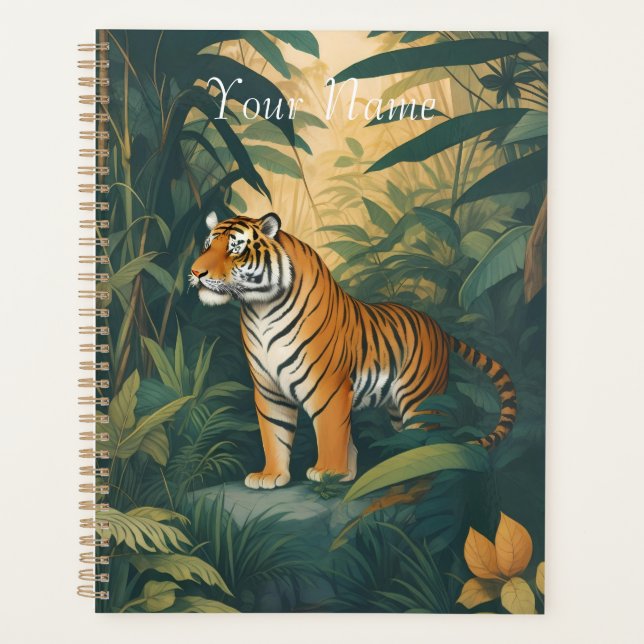 Majestic Tiger im Dschungel Planer (Vorderseite)