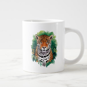"Majestic Tiger in Dschungel Kunst, Dichtung und M Jumbo-Tasse