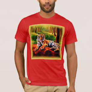"Majestic Tiger Resting in the Wild". Jetzt kaufen T-Shirt