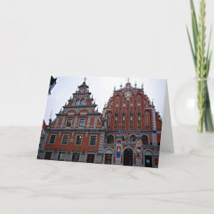 Majestic Town Hall Riga, Lettland Feiertagskarte