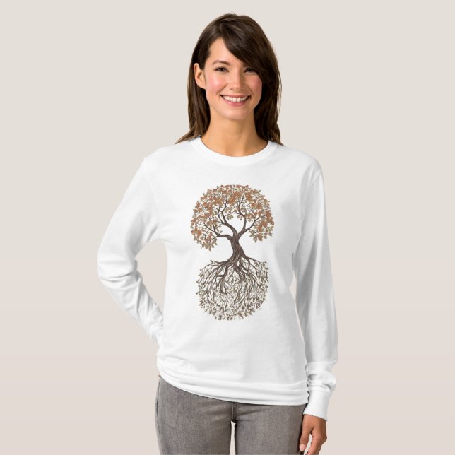 Majestic Tree of Life - Wachstum, T-Shirt (Vorne ganz)