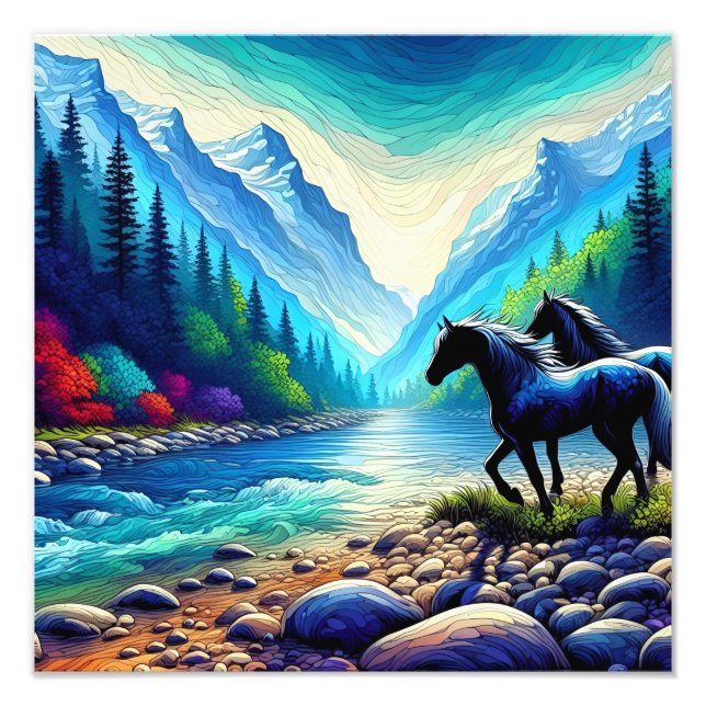 Majestic Treffen im Tal Ristorante La Lanchetta Fotodruck (Vorne)