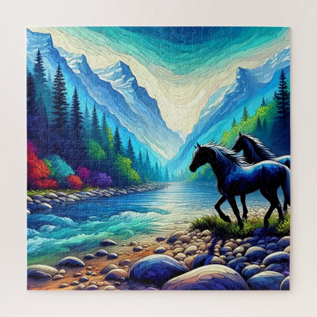 Majestic Treffen im Tal Ristorante La Lanchetta Puzzle (Vertikal)